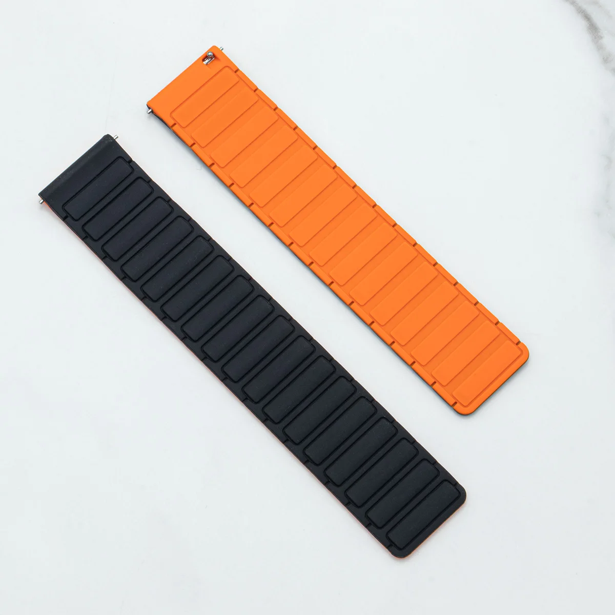 Bratara Magnetica din Silicon 20-22mm pentru Amazfit Bip, Active, GTR, GTS, Cheetah: Galben negru / 12mm