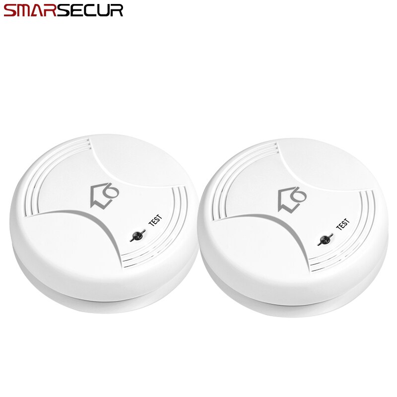 433MHz Wireless Fire Protection Smoke Detector Portable Alarm Sensors for S4 S3B G90B Plus S2W panel alarm system: SMK-05 x2