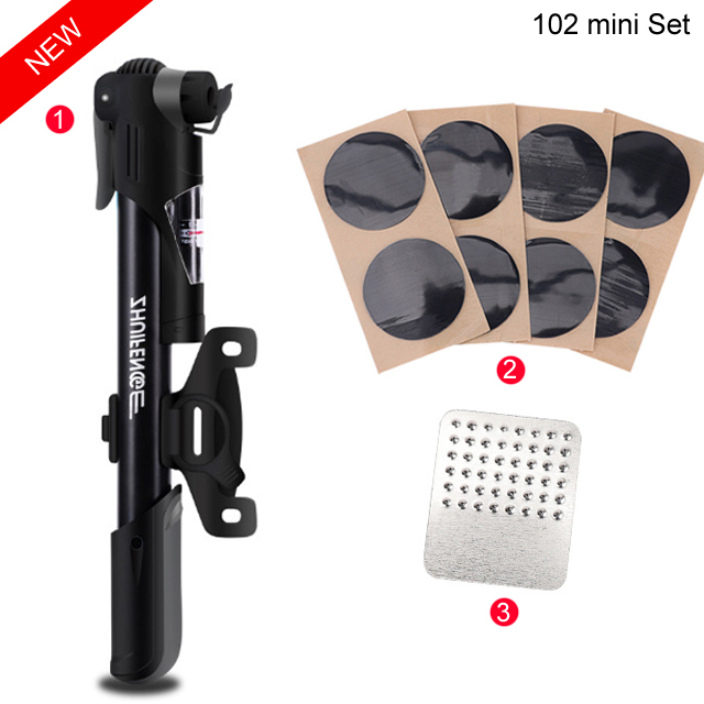 160PSI Hoge Druk Fietspomp Hand Mini Pomp Fiets Air Inflator Compressor Met Houder Voor Schrader/Presta Ventiel Fietspomp