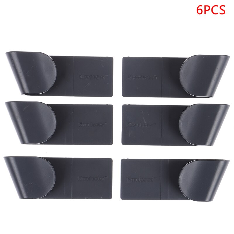 6 stuks pottenrek keukenopslag keukengerei rek lepelrek gratis gat wandhangend draagbaar kookopslag keuken opberggereedschap: 6pc