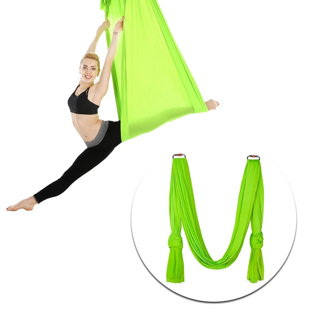 2.8M Yoga Riem Inversie Oefeningen Apparaat Anti-Zwaartekracht Inversie Yoga Therapie Antenne Trapeze Schommel Hangmat Flying Sling Thuis gym