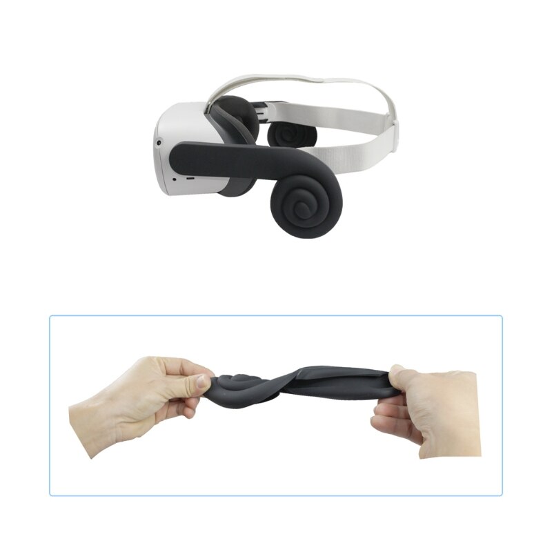 VR Silicone Ear Muffs For -Oculus Quest 2 VR Headset Enhancing Sound Solution 1XCB