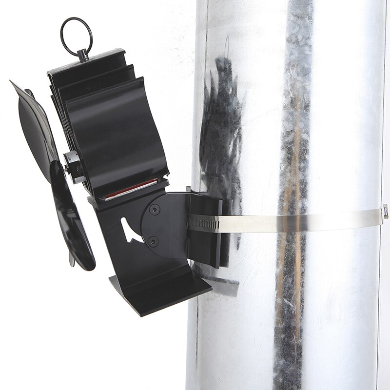 Premium Fireplace Thermodynamic Fan Alumina Fan Blade Ultra Quiet Warm Fireplace Fan Thermal Power Fan 4-Blade Stove Fan