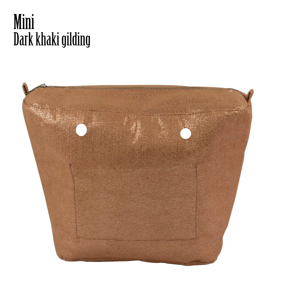 huntfun 1 pieza dorado impermeable Forro interior Obag encarte de colores para el clásico Mini O bolsa de mujeres bolsas bolsos de hombro: mini dark khaki