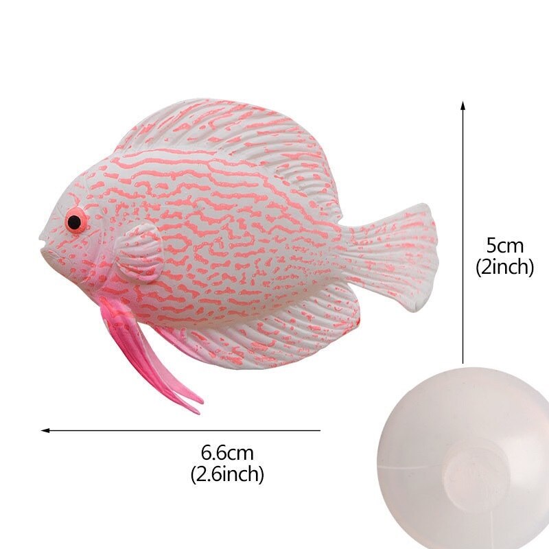 1Pc Fish Tank Landscaping Decoration Tasteless Lifelike Simulation Fish Silica Gel Goldfish Decorate Ornamental Fish with Sucker