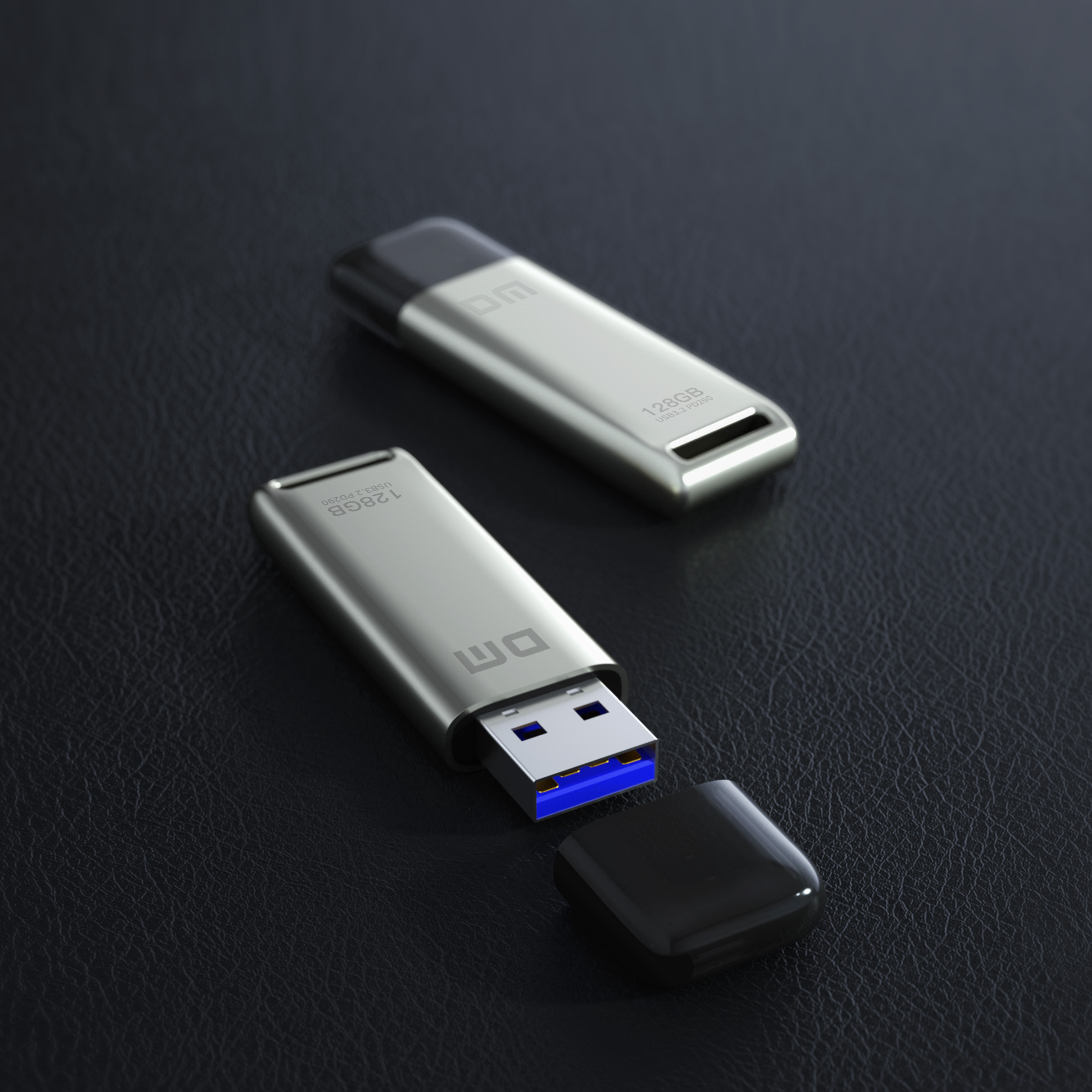 DM PD290 SuperSpeed USB3.2 Flash Drive - Shockproof Metal + PC Shell, Cross-Platform (Win/Mac/Linux)