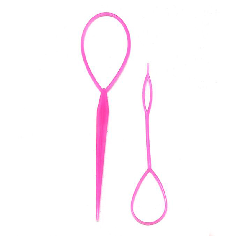 Salon 2-4pcs/set Women Girls Ponytail Creator Plastic Loop Pony Tail Clip Hair Braid Accessories Maker hair Styling Tool: A6