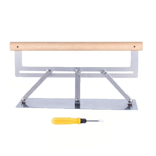 Drywall Trowel For Plaster Concret Adjustable Radius Trowel with 32x10cm Blade Flat Sand Leveling Tiling Paving Tile Tool: Default Title