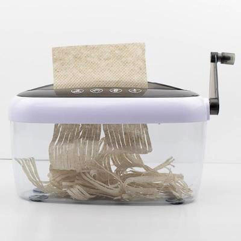 Mini Manual Small Paper Shredder Applicable Desktop Office A4 Paper Household Financial Bills File Hand Shredder