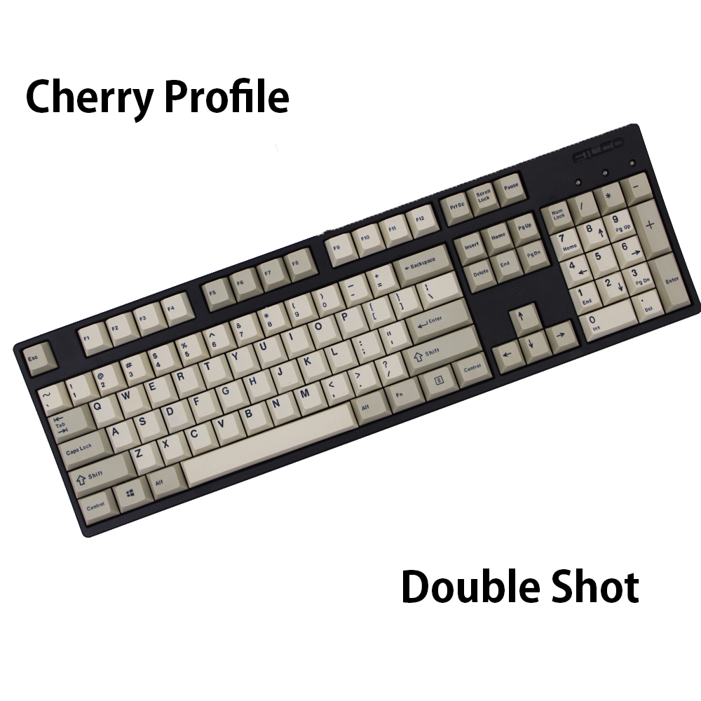 MP 104 Retro Double Shot Keycaps Cherry Profile 104 Keys PBT Keycap For Mechanical Keyboard