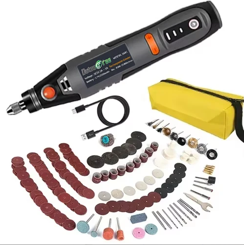 Herramienta rotativa inalámbrica USB de 35W Dremel DIY Mini taladro pluma de grabado eléctrico 3 velocidades Mini juego de taladro inalámbrico 8500r-21000r/min
