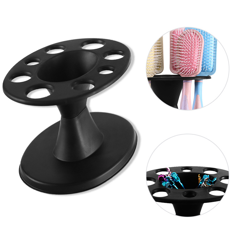 Soporte de almacenamiento para peines de peluquería, organizador de rollo de hierro, tijeras y cepillos, 1 unidad