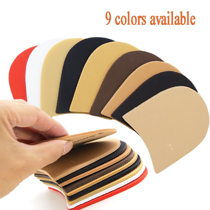 1 Paar Diy Pad Duurzaam Schoenen Zool Schoen Accessoires Hak Zool Slijtvast Rubber Antislip Schoenen Reparatie