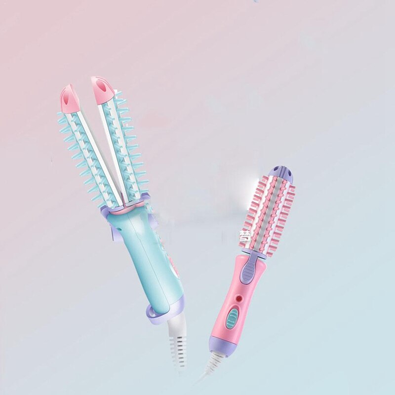 Electric Hair Styler Curler Curling Irons Dryers Travel Hair Straightener Ceramic Ionic Hair Curler Brush Eu Plug