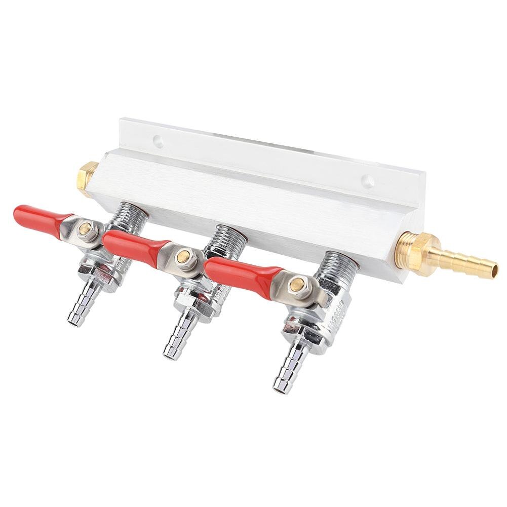 Dispensador de barril de cerveza, colector de distribución de Gas de CO2 de 3 vías, herramientas de elaboración de cerveza