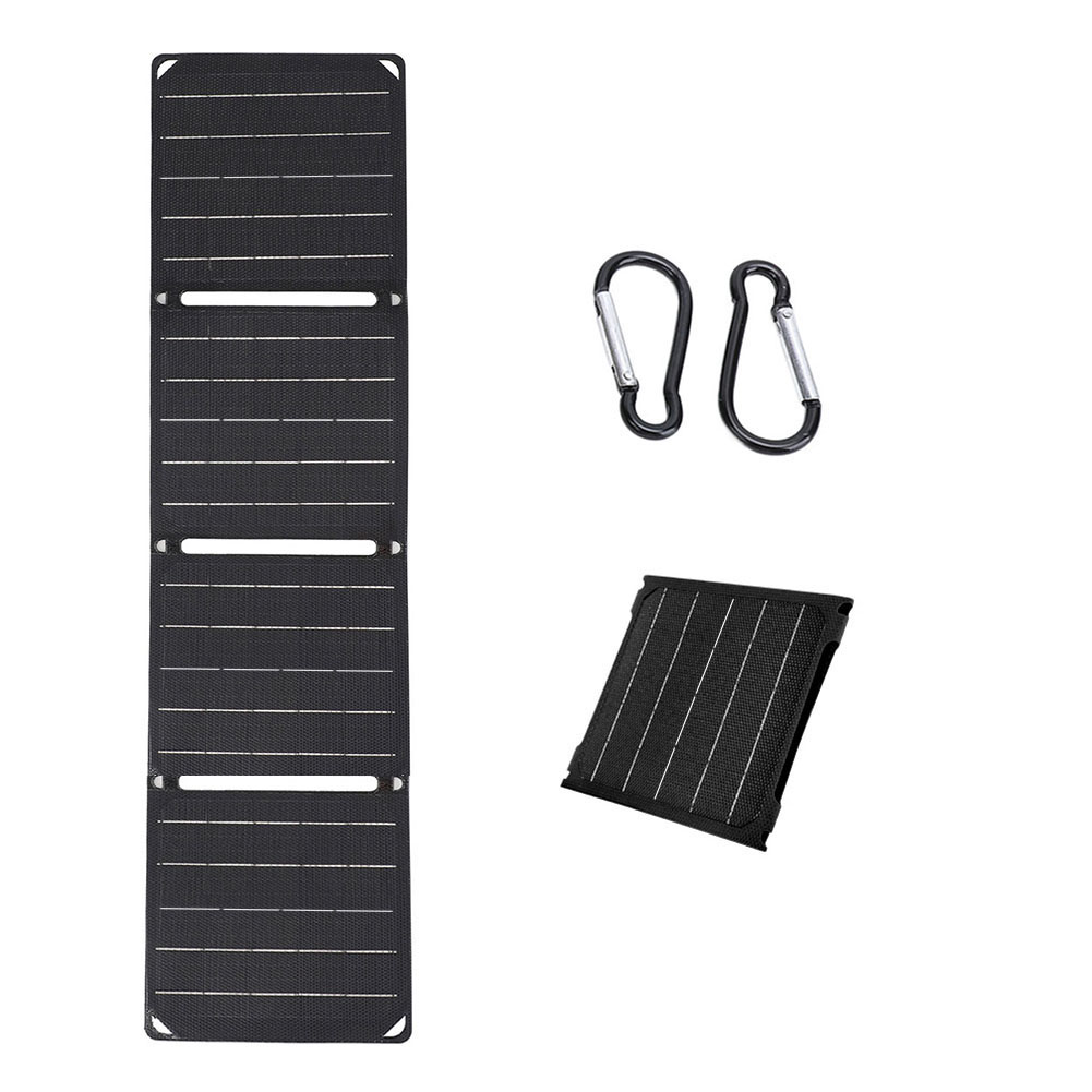 Solarpanel 30W/40W 5V USB-C/DC/USB-A Ausgang Leistungsstarkes Solarpanel für den Außenbereich PD 20W QC 3.0 5V 9V 12V Wasserdichtes Telefonladegerät: Grünen Camouflage