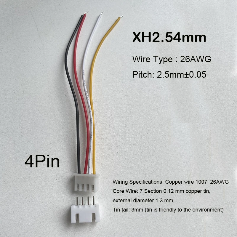 10 zestawów JST XH2.54 XH 2.54mm złącze kabla 2 3 4 5 6 7 8 9 10 PIN gniazdo wtykowe męskie i żeńskie: Lawenda / Poniżej 5 Sztuk