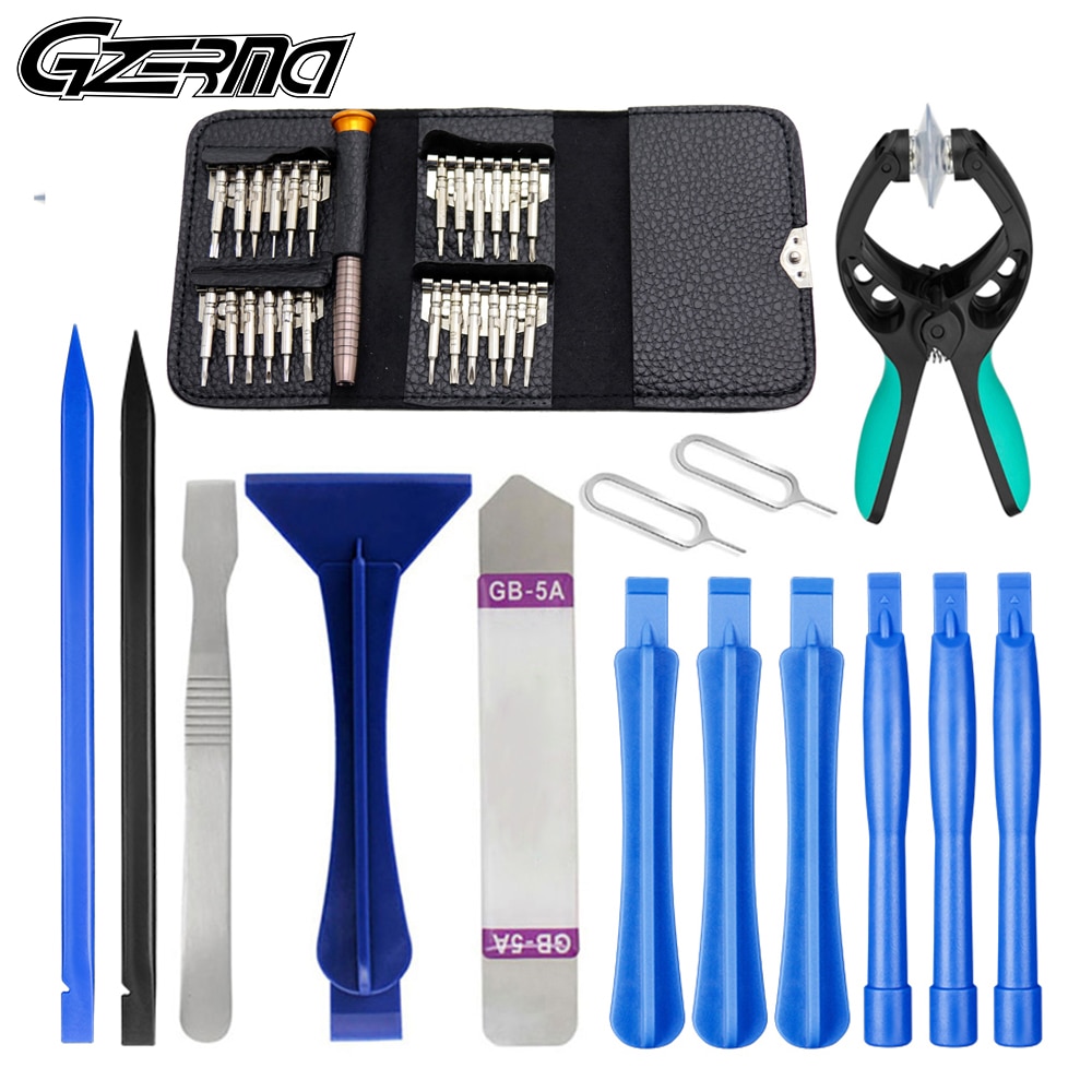 39 in-in -1 smartphone reparatieset met gereedschap voor het openen van het scherm, 25 in-in -1 torx-schroevendraaierset, gereedschapsset voor apple macbook pro en laptopreparatie