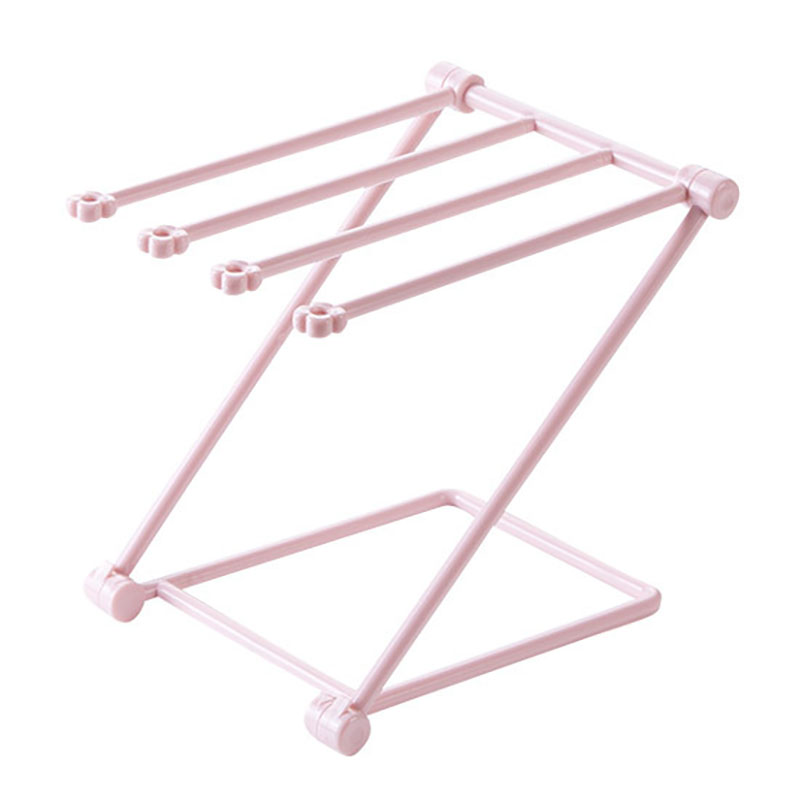 Estante de almacenamiento de tela vertical plegable de escritorio, toallero de cocina, portavasos de encimera, estante de almacenamiento