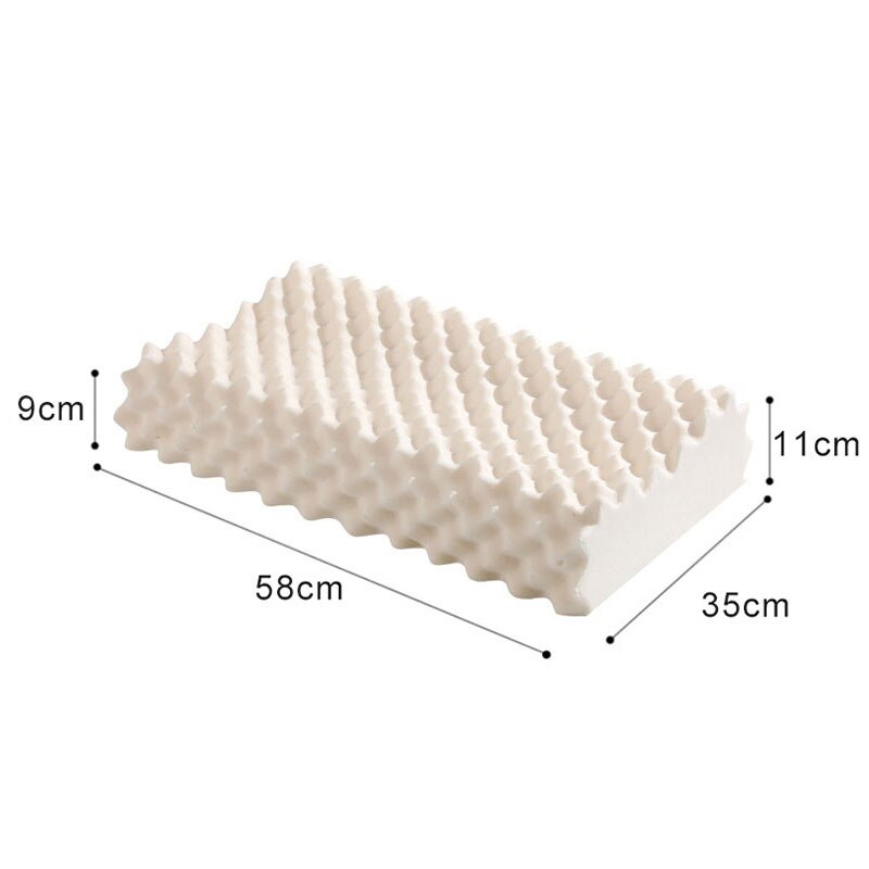 Orthopedi poduszka lateksowa masaż czysty naturalny tajlandia szyi poduszki robić spania chroń kręgi opieka zdrowotna poduszka ortopedyczna Audlt: Default Title