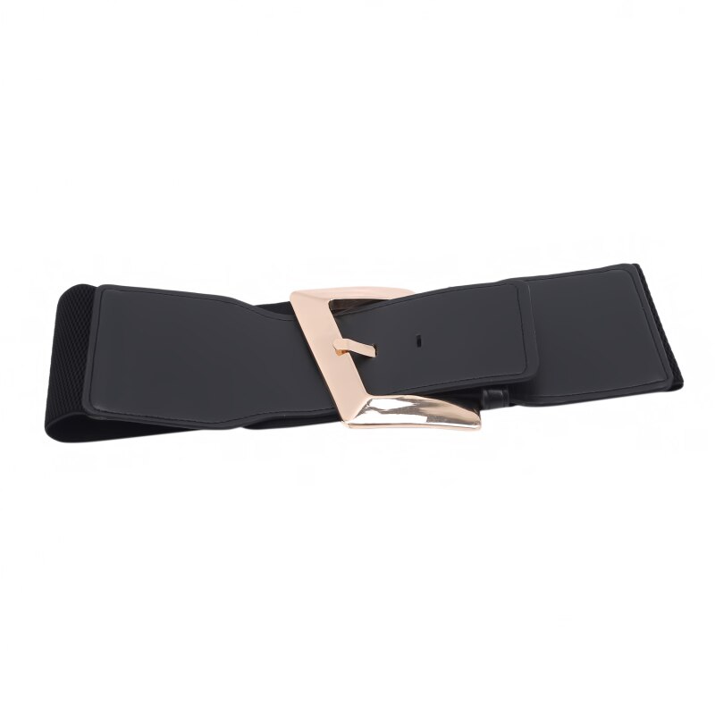 Cinturón de talla grande para mujer, corsé de , faja elástica negra, cinturón de vestido grande elástico ancho: Default Title