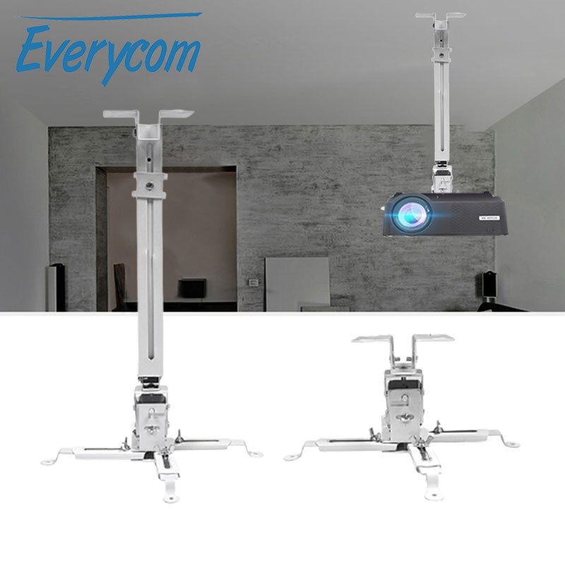 Everycom säädettävä projektorin tarvikkeet kattokiinnike lataus 5kg kattoseinäteline ripustukseen lcd dpl projektori