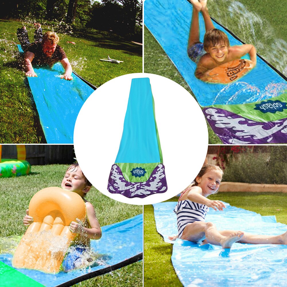 Surf Water Slide Pvc Opblaasbare Gazon Glijbanen Zwembaden Voor Kinderen Achtertuin Outdoor Water Games Speelgoed Rodelen Aquatique