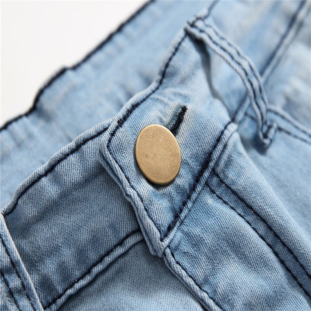 Fall Men's Trendy Ripped Jeans Outdoor Street Men's All-match Casual Trousers Printed Distressed Men's Trousers#g30