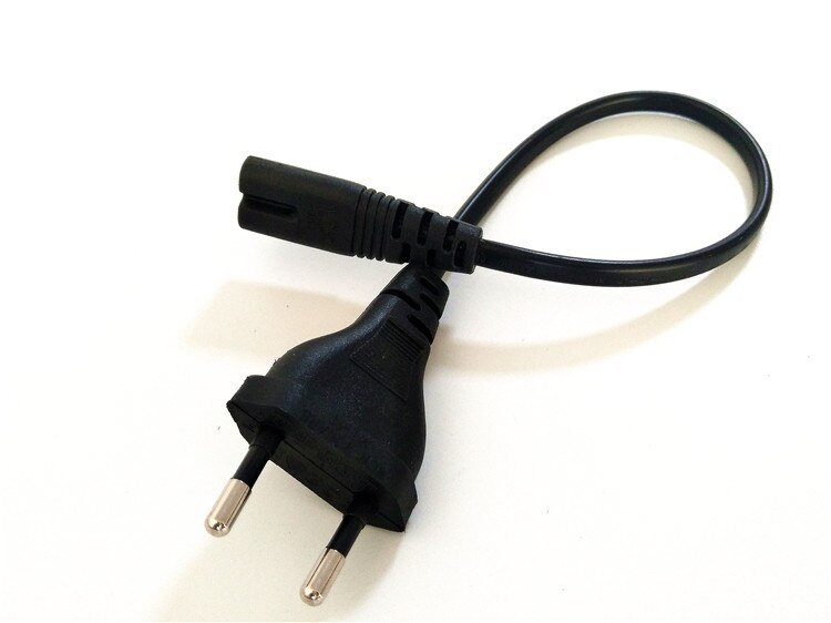 Lbsc eu strömkabel för tv-skrivare kameror  ps4 ps3 eu 2- stift till figur 8 c7 rätvinklig eu euro växelström 30cm