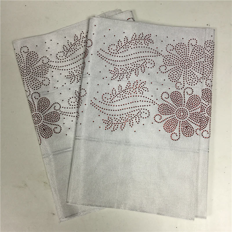 Couvre-gel africain Aso Oke, enveloppement de gelée avec perles et pierres, nigéria, cravate de tête pour fête AH30: No12