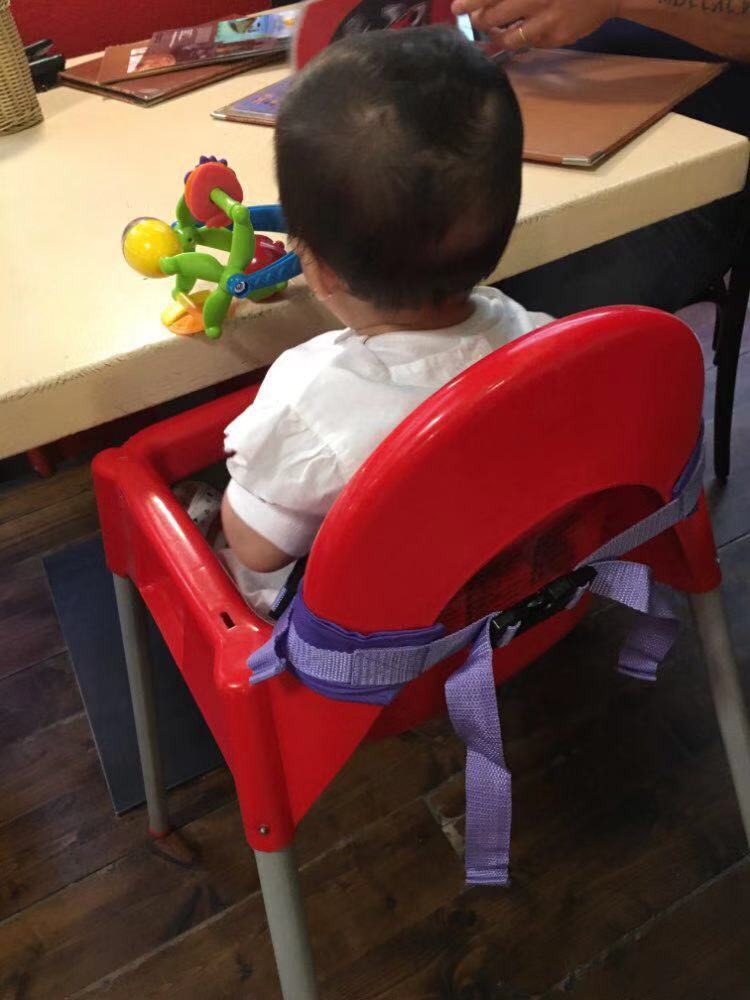 Baby spisestol sikkerhedssele bærbar sæde sele wrap fodring stol baby booster spisestol sikkerhedssele