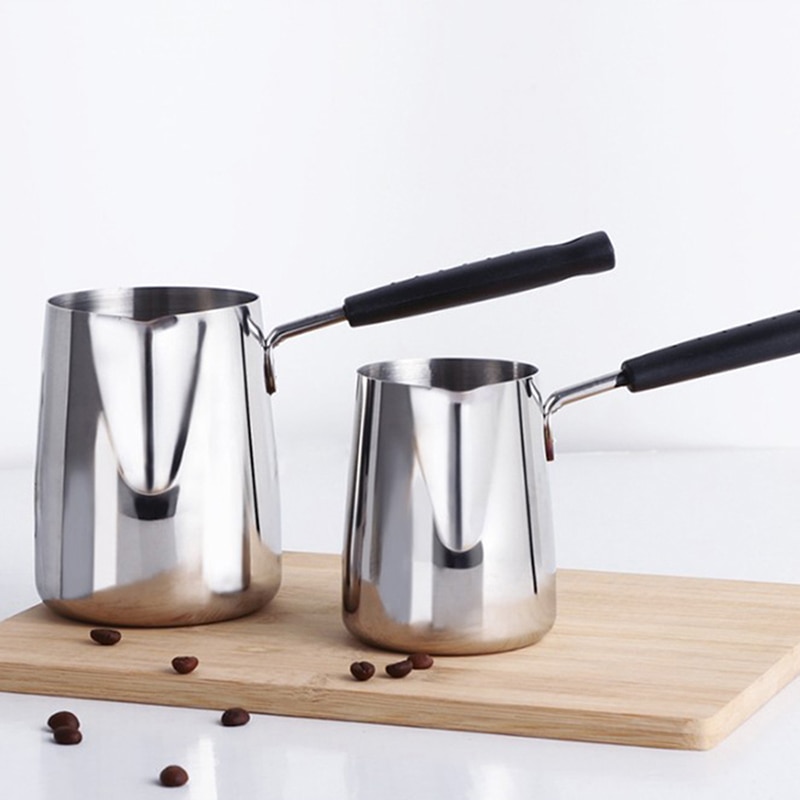 Moka holdbar tyrkisk kaffekande induktion komfur tekande kedel gas komfur opvarmning rustfrit stål mælkeskummekande latte pot