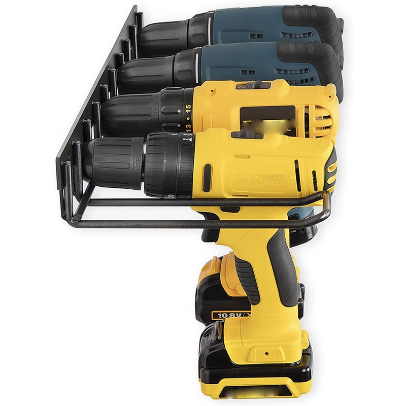 Power Tool Organizer Drill Storage Rack Shelf Wall Mounted Heavy Duty Power Drill Holder For Drill Charging Station