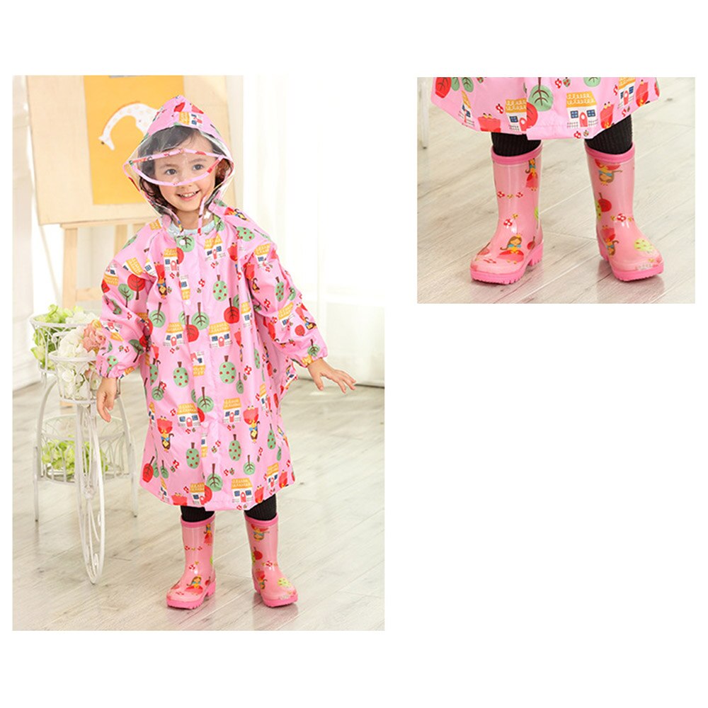 Kinderen Print Regen Laarzen PVC Regen Laarzen Waterdicht antislip Student Regen Schoenen Uitje regen laarzen op een bewolkte dag