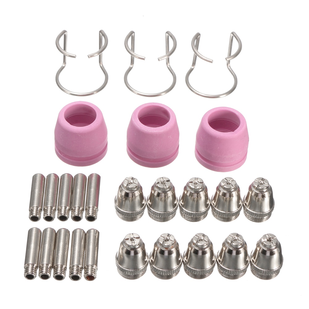 Accesorios para máquina cortadora de Plasma 26 Uds SG-55 AG-60 WSD-60P Kit de consumibles de boquilla de punta de antorcha de corte