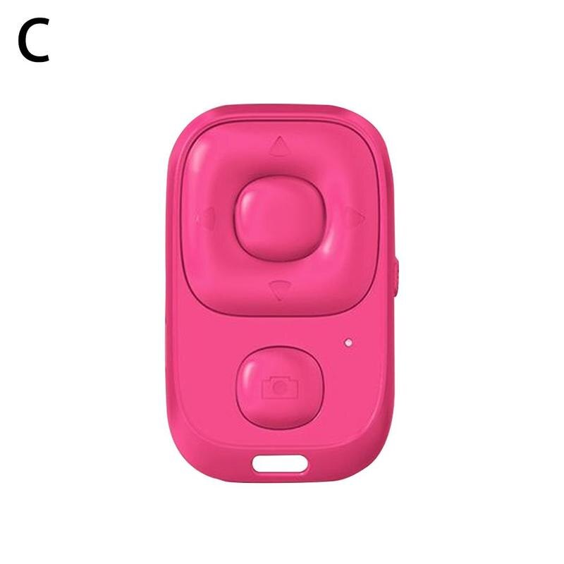 Mini kabellos Selfie RC Bluetooth-kompatibel Verschluss drehen Kamera Taste Telefon selbst-Timer Regler Seite Freisetzung X2G7: Rosa
