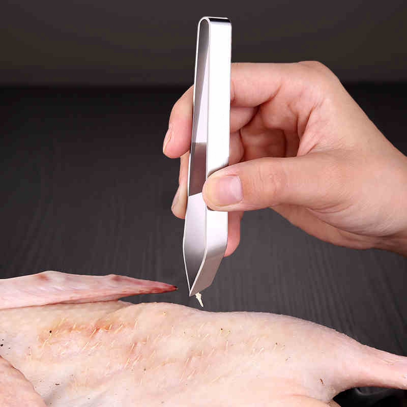 2 tipos de alicates removedor de hueso de pescado de acero inoxidable pinzas de pinza utensilios de recogida cocina pinzas de cocina