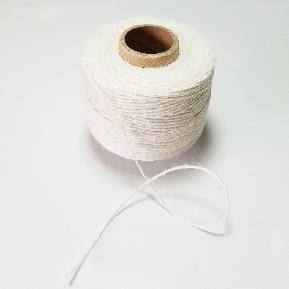 Hilo de lino 100% Natural, 100 m/rollo de hilo, cuerda para bricolaje hecho a mano