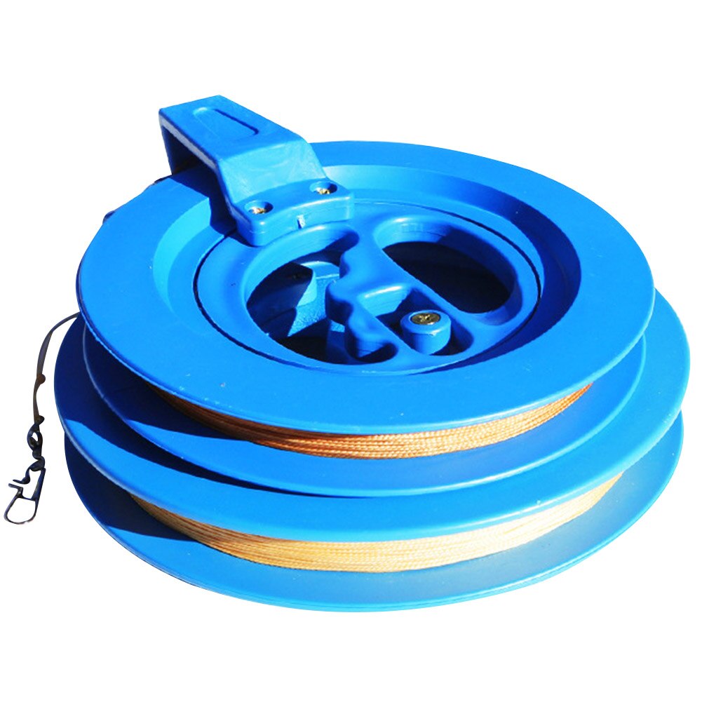 Carrete de bobinado de plástico ABS duradero, herramientas voladoras para exteriores, función de bloqueo, enrollador de línea de cometa, cuerda portátil para niños