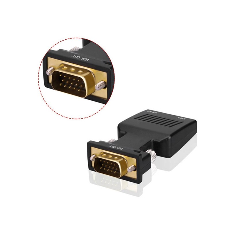 Vga Naar Hdmi Converter Vga Vrouwelijke Naar Hdmi Male Adapter Met O Adapter Voor Hdtv Monitor Projector Pc Laptop Tv-Box PS3