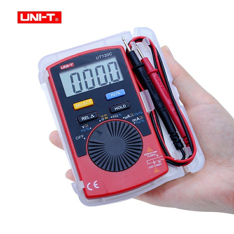 Mini Digitale Multimeter UNI-T UT120 Serie Digitale Lcd Palm Grootte Auto Range Multimeter Dc Ac Pocket