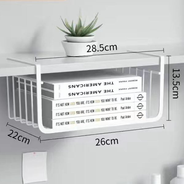 Metall Eisen Küche Organizer Regal Schreibtisch Schrank Lagerung Gestell Unter Tisch Hängen Gittergewebe Korb Kleiderschrank Halfter: Licht Grün