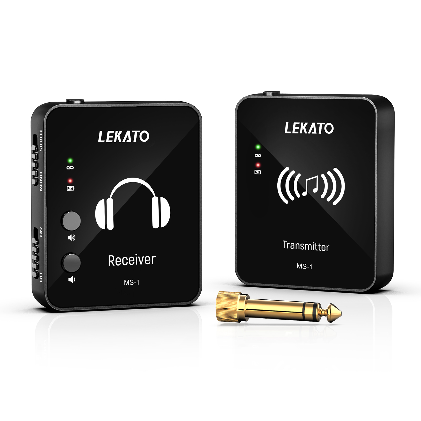 LEKATO M-VAVE M8 WP-10 2,4G auriculares inalámbricos Monitor Cuvave transmisor receptor sistema soporte estéreo Mono