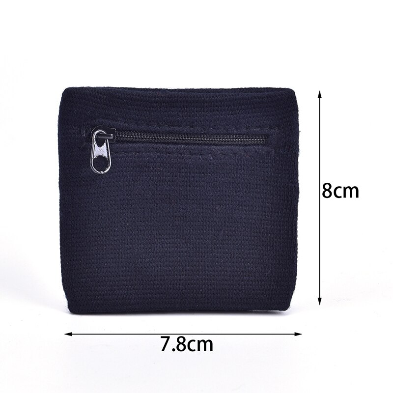 Bomull fitness løping tørke svette bytte nøkkel bag svetteabsorberende håndleddsveske