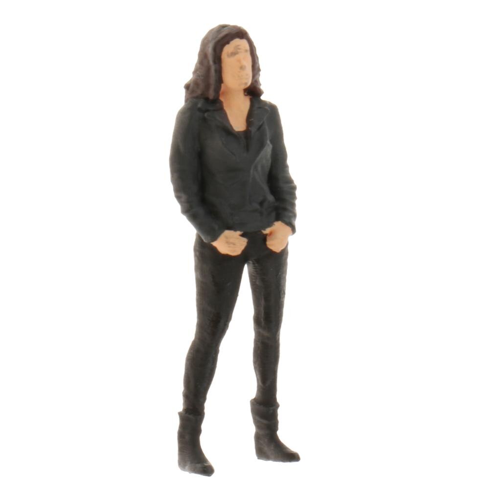 1:64 Model Rm Figuur Pvc Mensen Scenario Model Set Voor Kinderen Speelgoed Groep: Black-A
