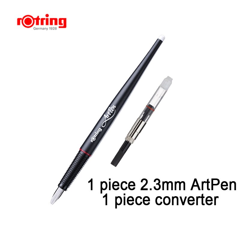rotring Art Pen Sketch Fountain Pen drawing EF/ F/M/ B/1.1mm/1.5mm/1.9mm/2.3mm 1 Piece: 2.3mm and converter