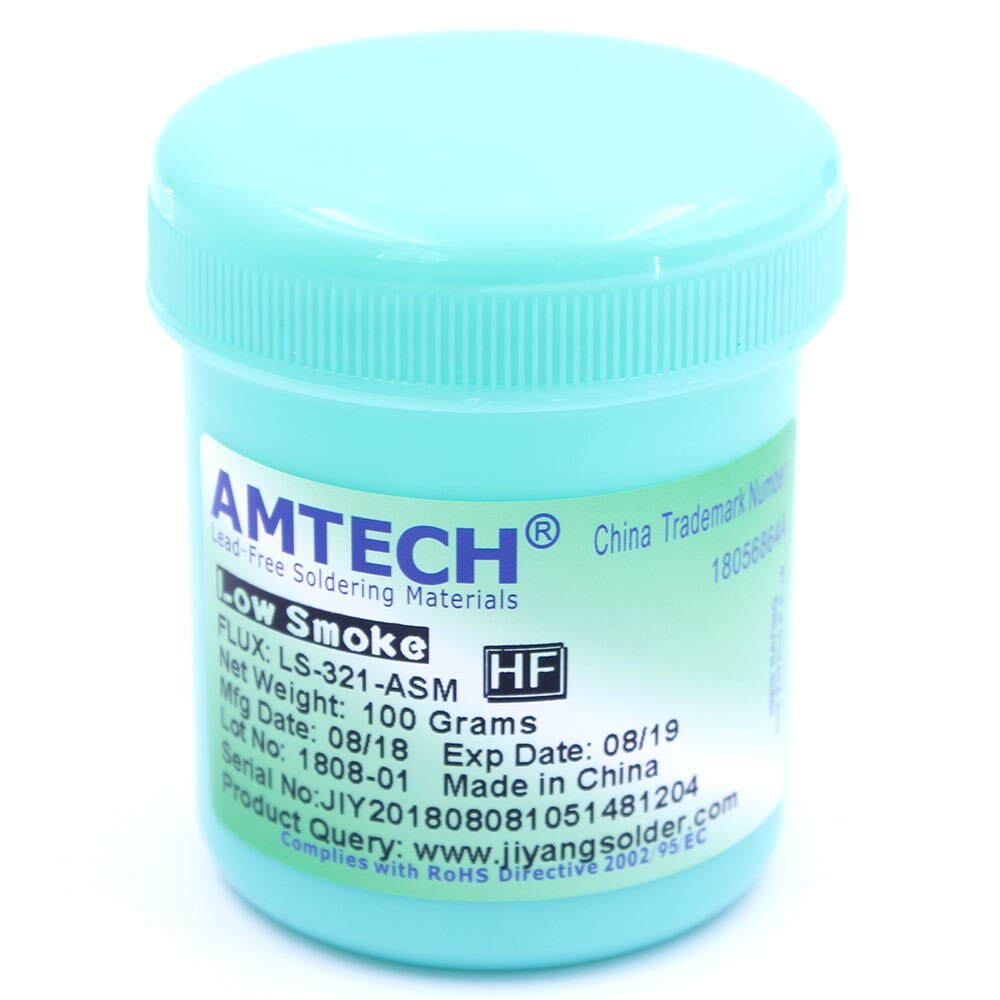 Flux Solder Paste AMTECH LS-321-ASM 100g Low Smoke Flux For SMT BGA Ball Soldering Repair Repair Tool