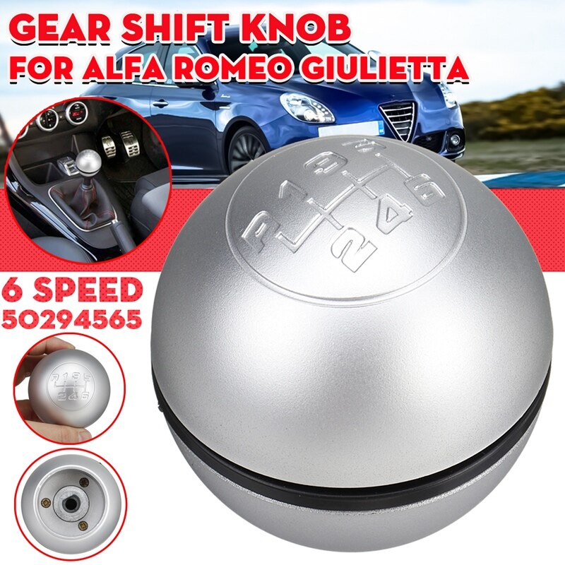 Pomo de cambio Manual de 6 velocidades para coche, palanca de cambio Manual, palo de pelota de mano para Alfa Romeo Giulietta