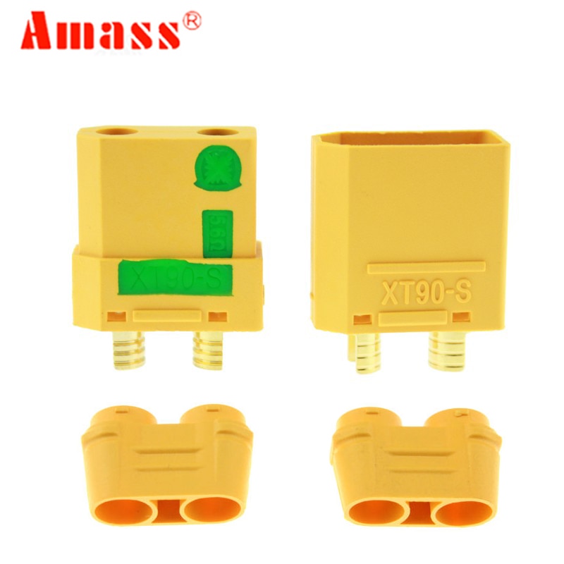 2 uds. Conectores de XT90-S Amass macho hembra enchufes XT90 XT90S cubierta Anti chispa funda Bullet Sparkproof RC Lipo piezas de batería