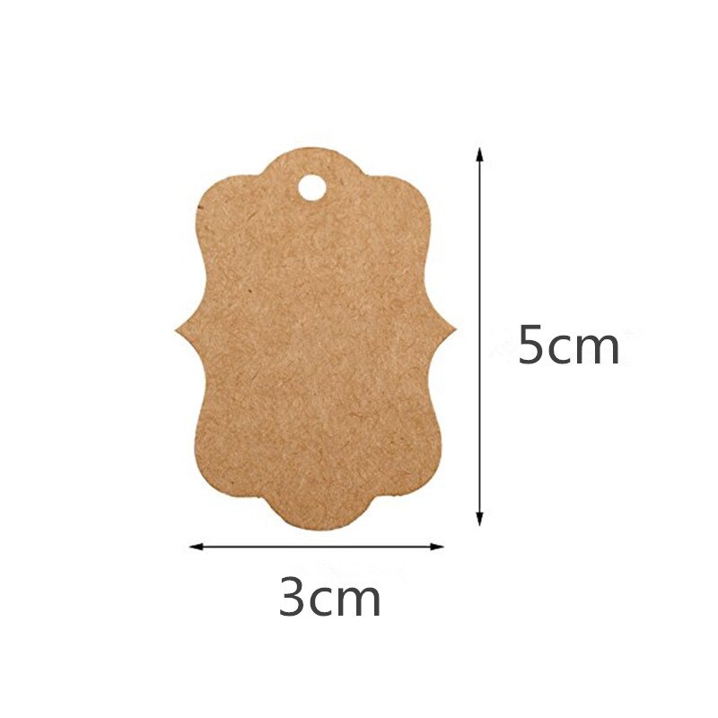 100Pcs Kraft Papier Tags 1.2X2 Inch Met 100 Voeten Jute Twine Perfect Voor Prijskaartjes Verpakking hang Markering Garment Tags